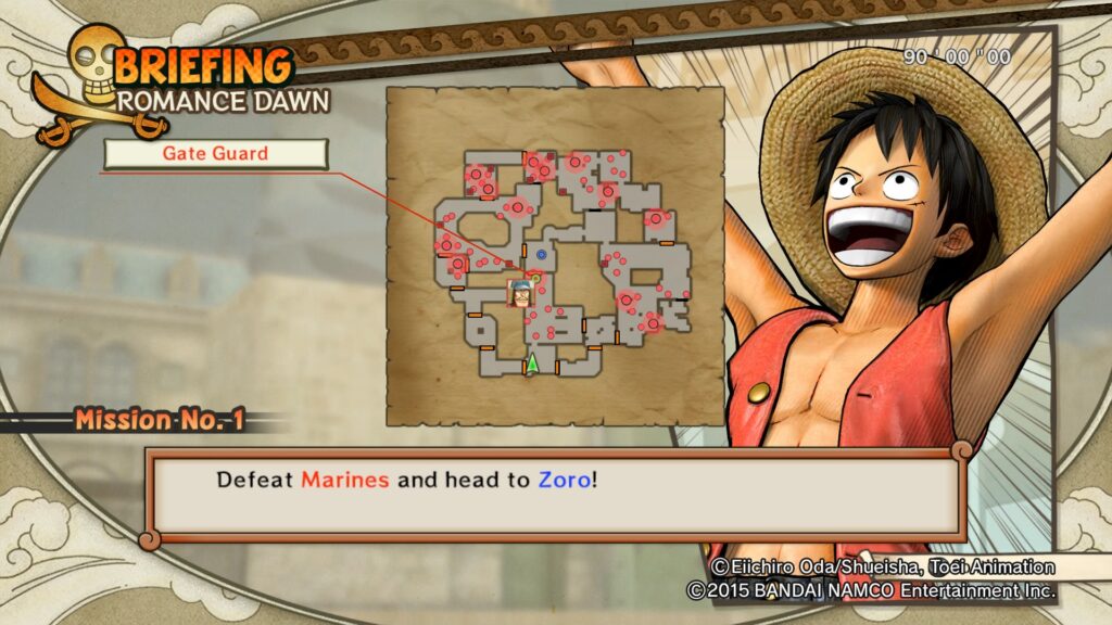 One Piece: Pirate Warriors 3 - map