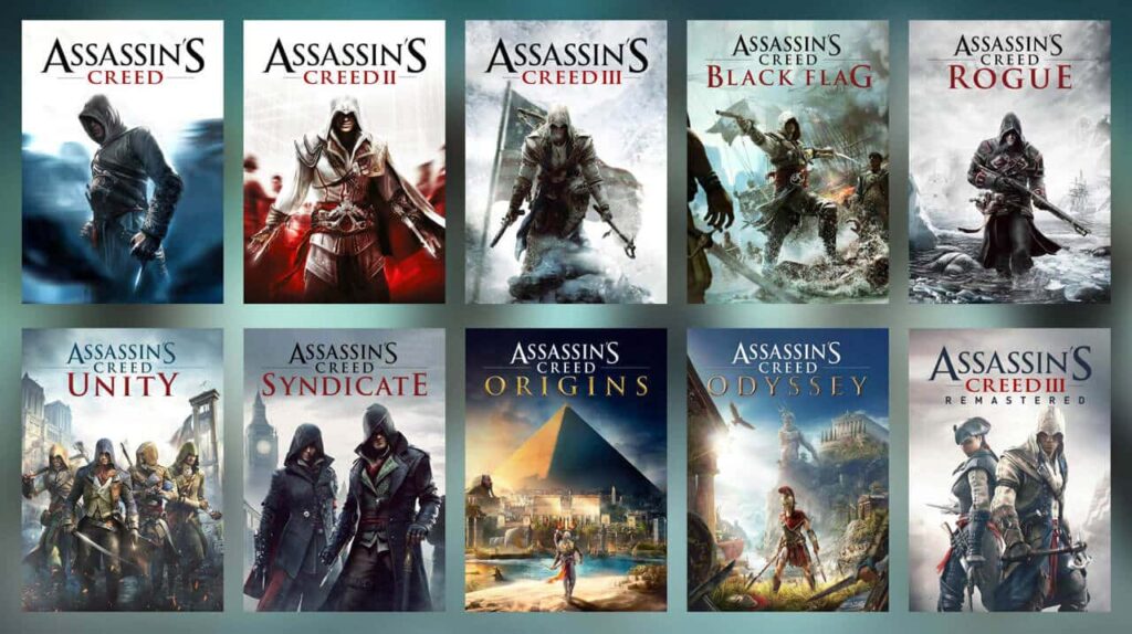 MQ Favourite series ext - Assassins Creed Games - from the very first to Odyssey